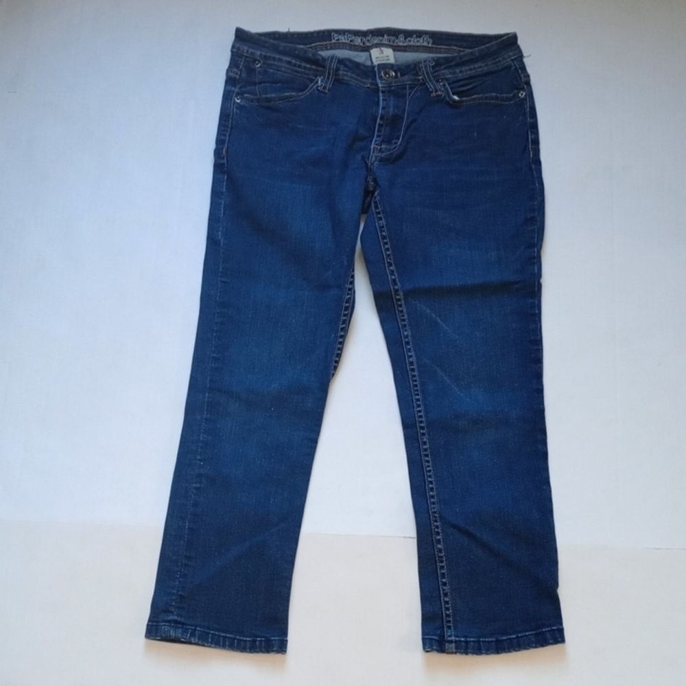 Women's Size 6/28 Paper Denim & Cloth Cropped  Hard Denim Blue Jeans Rare